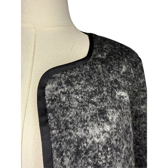 Eileen Fisher Women’s Medium Felted Wool Sprinkle Jacket Black Pockets Designer - Picture 4 of 9